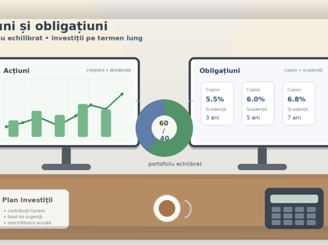Acțiuni și obligațiuni analizate pentru construirea unui portofoliu echilibrat în 2026