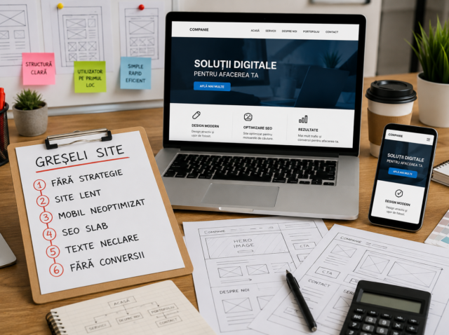 greșeli când îți faci un site