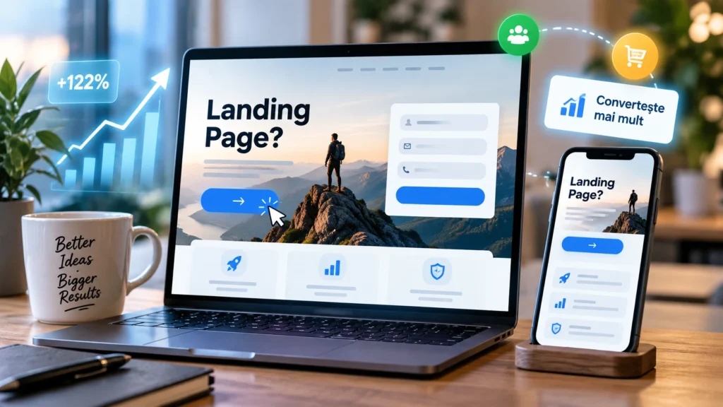 Ce este un landing page? La ce ajuta? Si cum se construieste unul.