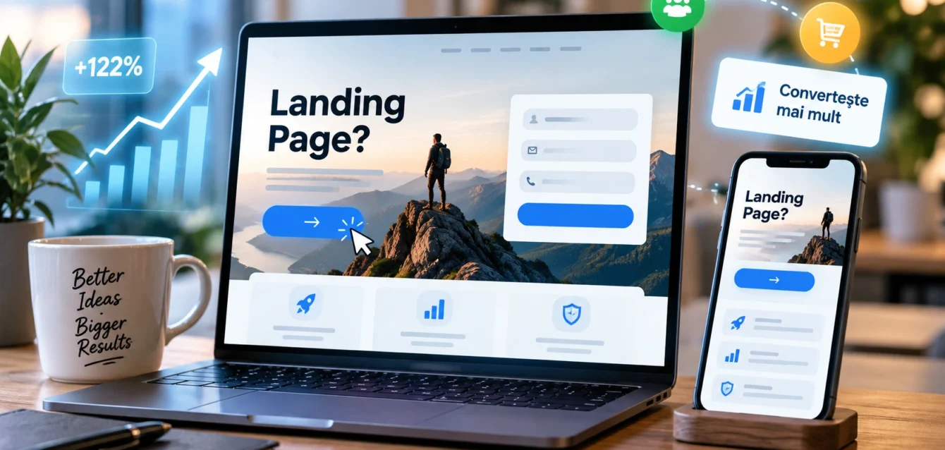 Ce este un landing page? La ce ajuta? Si cum se construieste unul.