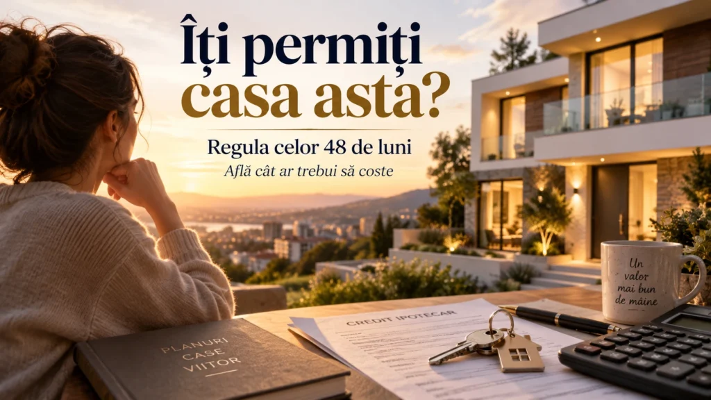 Tu stii cat ar trebui sa coste casa ta pentru a ti-o permite? Regula celor 48 de luni.