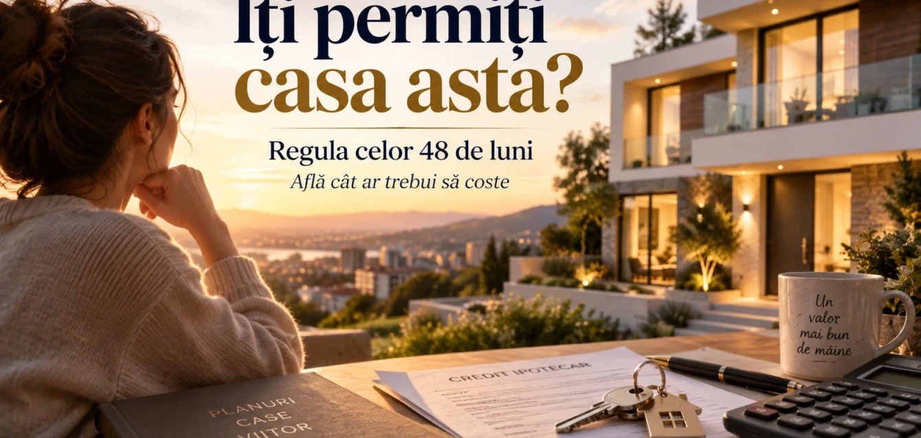 Tu stii cat ar trebui sa coste casa ta pentru a ti-o permite? Regula celor 48 de luni.
