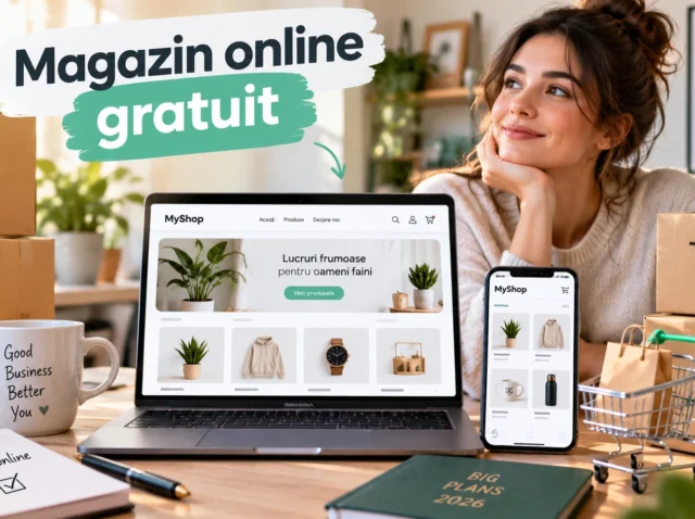 Cu sa iti deschizi un magazin online gratuit in 2026. Totul explicat pas cu pas.